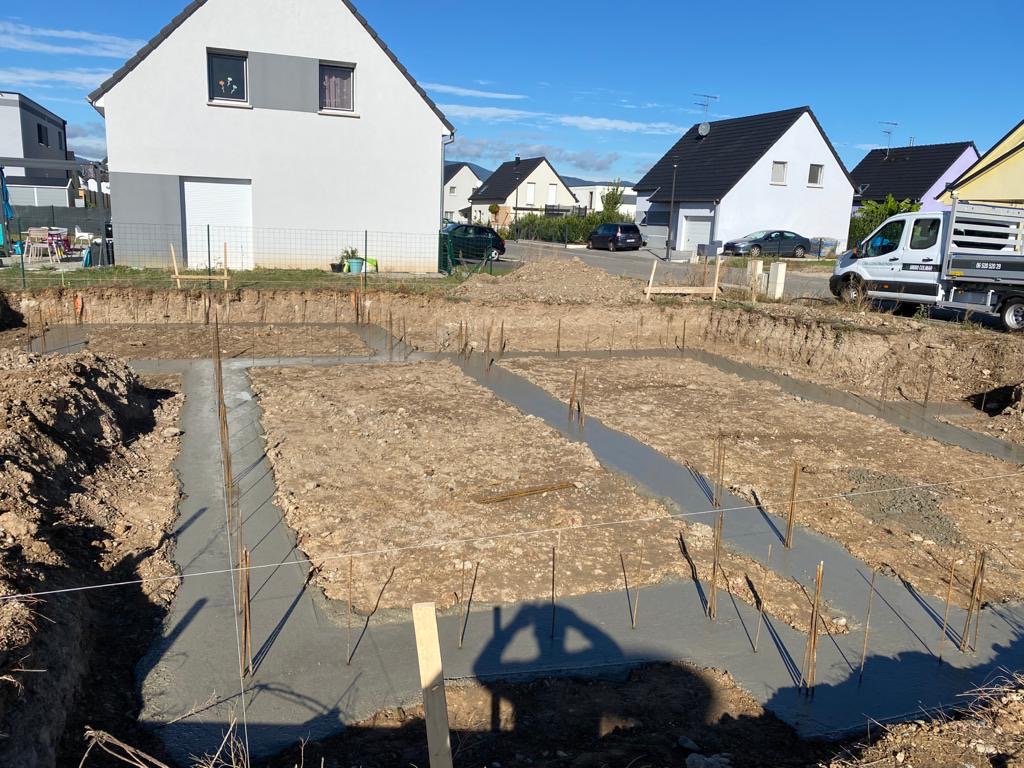 Notre chantier de construction à Houssen Ensisheim 1